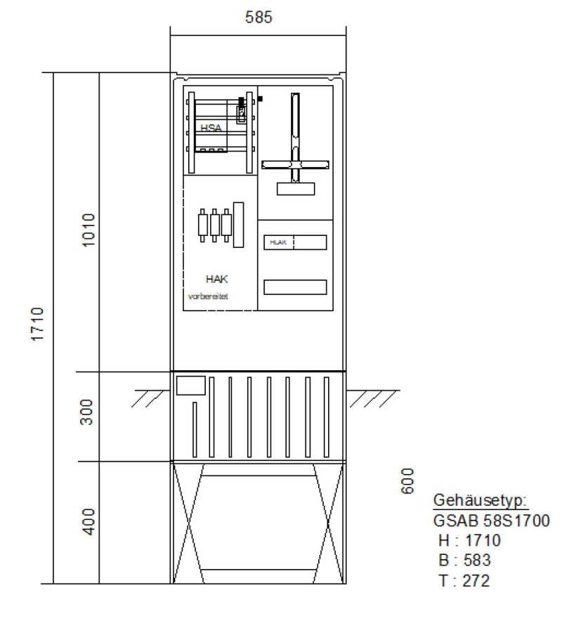 GSAB ZAS Bezug 1 Zähler bis 63 A