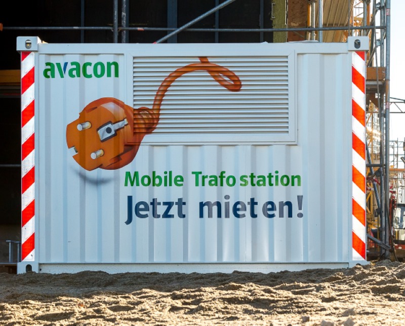 Vermietung von mobilen Trafostationen